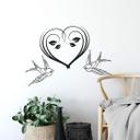 Sticker mural - Cœur en fleur