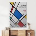 Billede med sølveffekt Retro Bauhaus-udstilling 1923 - Retrodrome – print på aluminium (Alu-Dibond)