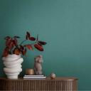 Unit tapet i linnedlook petrol - struktureret tapet moderne & elegant