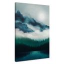 Lienzo Paisaje brumoso de noche - SpaceFrog Designs