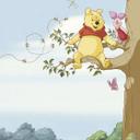 Papirtapet - Winnie the Pooh træ - 184 x 254 cm