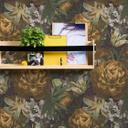 A.S. Creation blomstret tapet i gul og grønt blomstret non-woven tapet med glat struktur