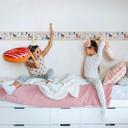 Tapet, non-woven Kids Walls grå, farverig