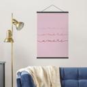 Póster de tela con letras Amore