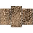 3 stykke lærredsprint, Leopard Leopard Pels Patches Mønster