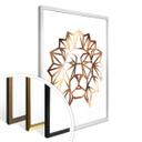 Plakat - Origami Løvehoved - Kobbereffekt