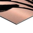 Geborsteld Alu-Dibond met goud-, zilver- & kopereffect - Botanische penseelkunst - Bruzual