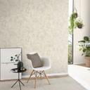 Non-woven tapet i jungle-look i creme