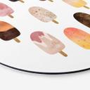 Tableau sur alu-Dibond rond Fredriksson - Variation de glace