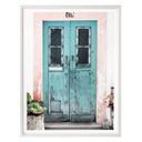 Póster Hugonnard - Puerta azul en Lisboa