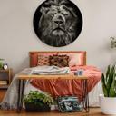 Tableau en Alu-Dibond Lion - Rond