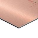 Geborsteld Alu-Dibond met goud-, zilver- & kopereffect - Japanse zen penseelkunst - Adan