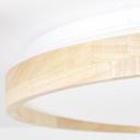 Deckenleuchte Alea, beige, Ø 49,5 cm, Holz Deckenlampe