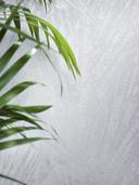 Papel pintado no tejido con brillo y aspecto de abanico textura gris, beige