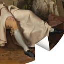 Fototapet Tischbein - Goethe i den romerske Campagna - Rundt - vliesetapet/selvklæbende non-woven ta