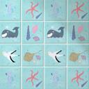 Azulejos Adhesivos Loske - En la playa - set de 12