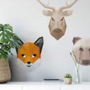Wallsticker - Polygon - Rævehoved