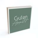 Holzbild zum Hinstellen - Guten Appetit - 15x15 cm