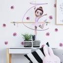 Wallsticker - Agullo - Ballerina + Hvirvelbånd
