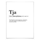 Plakat - Typografi - Tja