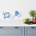 Adesivo murale - Mixer con fiori semplice