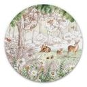 Tableau sur alu-Dibond rond Kikki Belle - Printemps des amis de la forêt