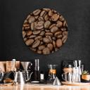 Cuadro de madera sabor granos de café - redondo