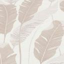 Papel pintado no tejido sin PVC con motivo de hojas en beige