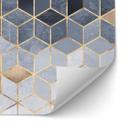 Salpicadero de cocina autoadhesivo Fredriksson - Geometría azul