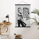 Póster de tela Lograr la grandeza - Banksy