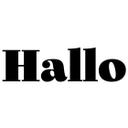 Wallsticker Hallo