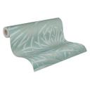 Papel pintado con hojas color menta - Papel pintado tejido-no tejido jungla con hoja de palmera