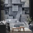 Fototapet 3D-betonblokke