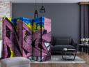 Rumdeler - Street art - Graffiti , 5-delt - 225x172 cm