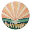 SpaceFrog Designs Billede af træ - Retro sommer - Rund