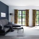 Homing Vorhang mit verdeckten Schlaufen Kelani safran -  2.45 x 1.4 m