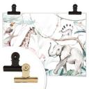 Póster Kvilis - Amigos animales en la selva
