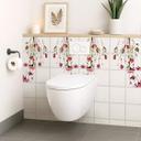 Azulejos Adhesivos flores rojas - lote de 12