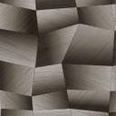 Ikke-vævet tapet Damian Refined Dimensions 3D geometrisk grå sort - tapet metallic moderne
