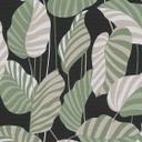 Papel pintado hojas verde negro - plantas papel pintado no tejido floral moderno