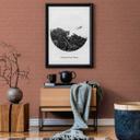 Moderne design tapet rød orange - mønster non-woven tapet køkken, spisestue, gang