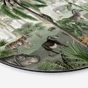 Tableau sur alu-Dibond rond Kikki Belle - Objets Cachés Jungle