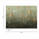 Designtapet DTiles1 i grøn bronze - vægbeklædning Designwalls 2 - 2,55 x 3,5 m