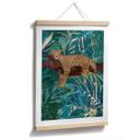 Plakat leopard i den smaragdgrønne jungle - Manovski