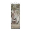 Textielposter schattige bosdieren tussen bomen - Ms Tiff - Panorama