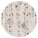 Vinilo decorativo Búhos Belle en el bosque de abedules - Kikki Belle - Redondo