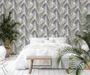 Blomstertapet non-woven Spirit of Jungle grå, brun