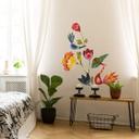 Wallsticker Blanz - Blomster og fugle