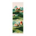 Tekstil plakat Treechild - Small village in the middle of green hills