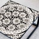 Plateau de table en verre - Fleurs victoriennes - Carré